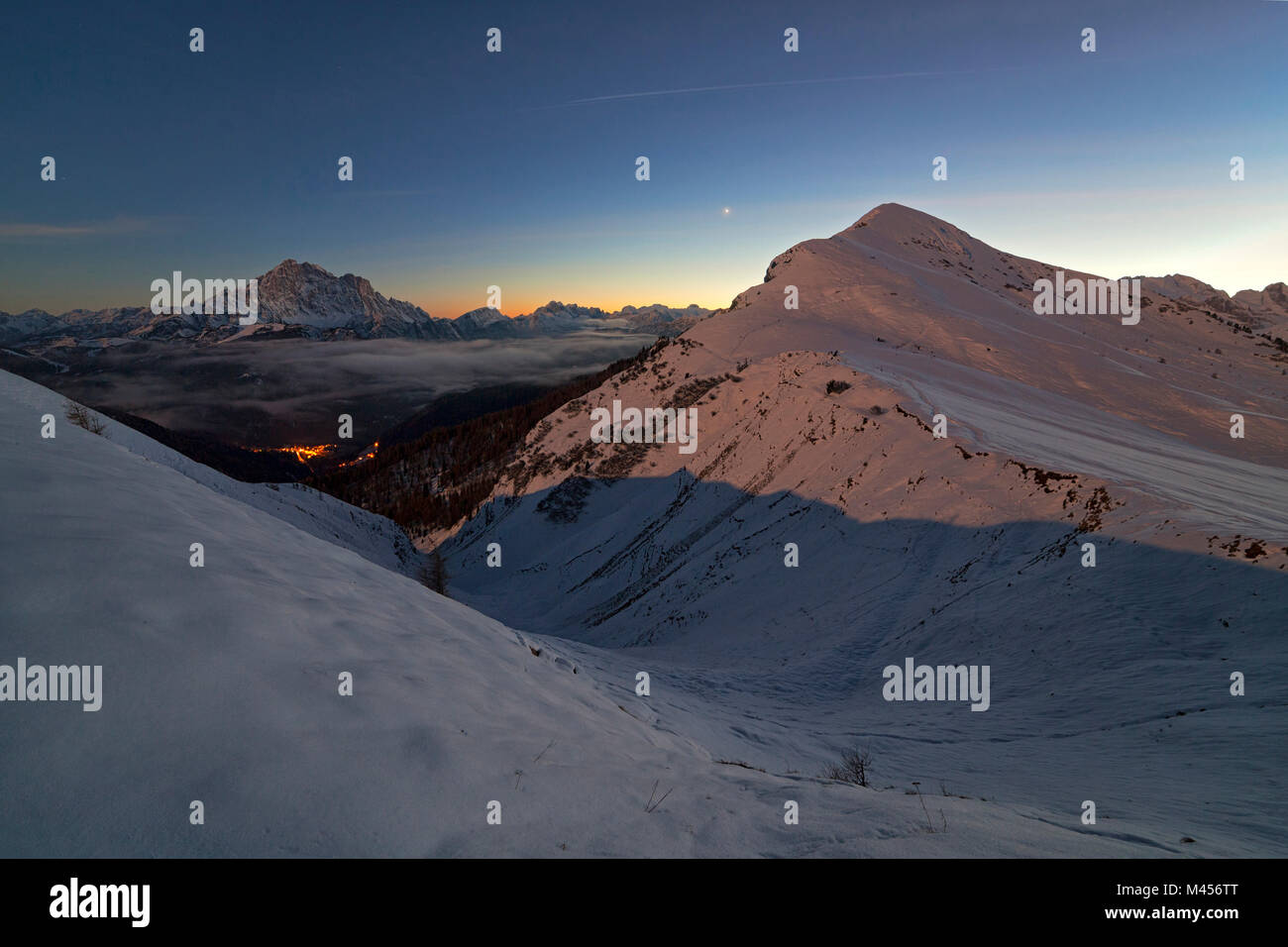 Pore Berg, Dolomiten, Colle Santa Lucia, Provinz Belluno, Venetien, Italien. Stockfoto