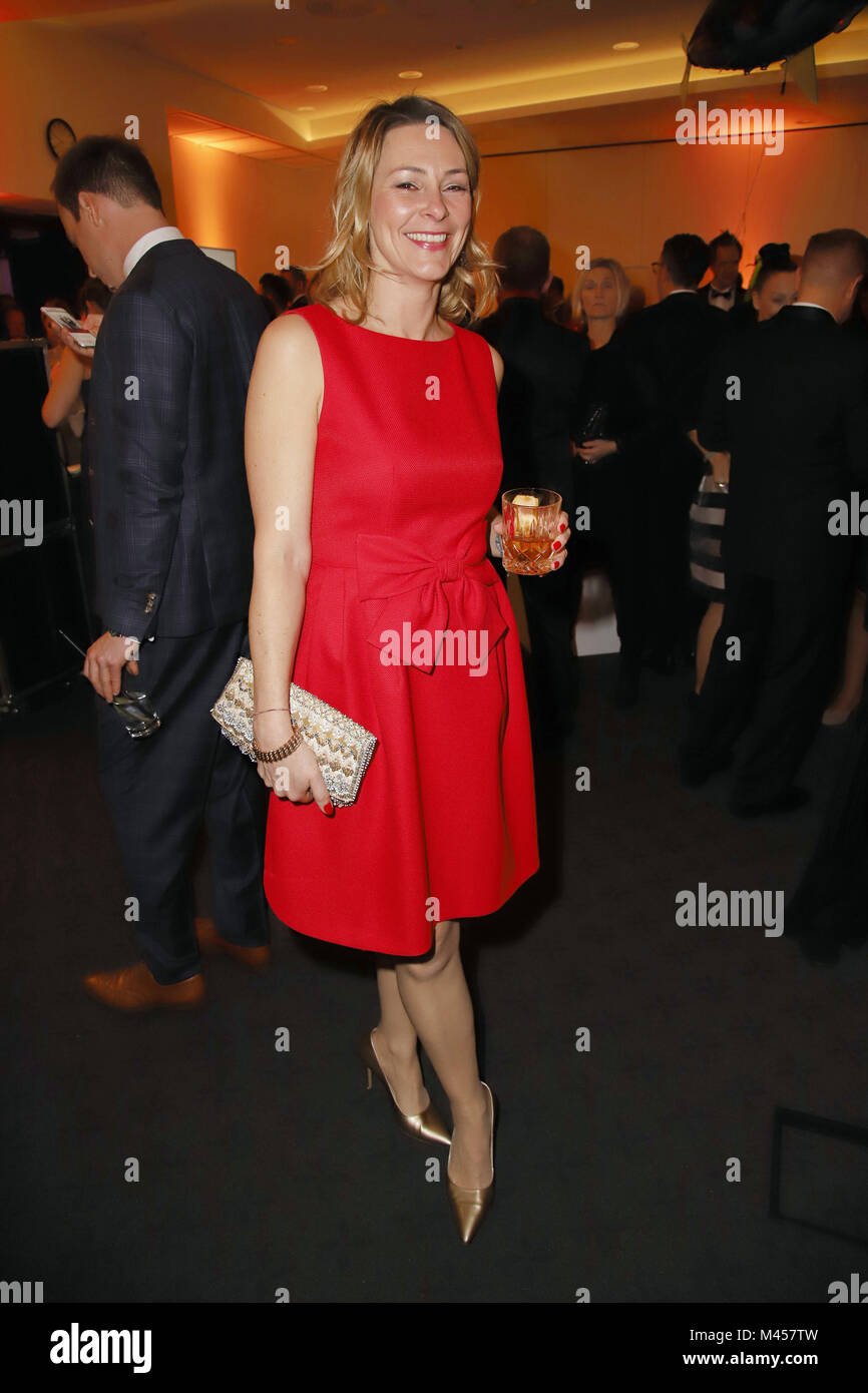 Berühmtheiten am AHOI 2018 Silvester im Hotel Hyperion mit: Anja Reschke, Wo: Hamburg, Deutschland Wann: 13 Jan 2018 Credit: Becher/WENN.com Stockfoto