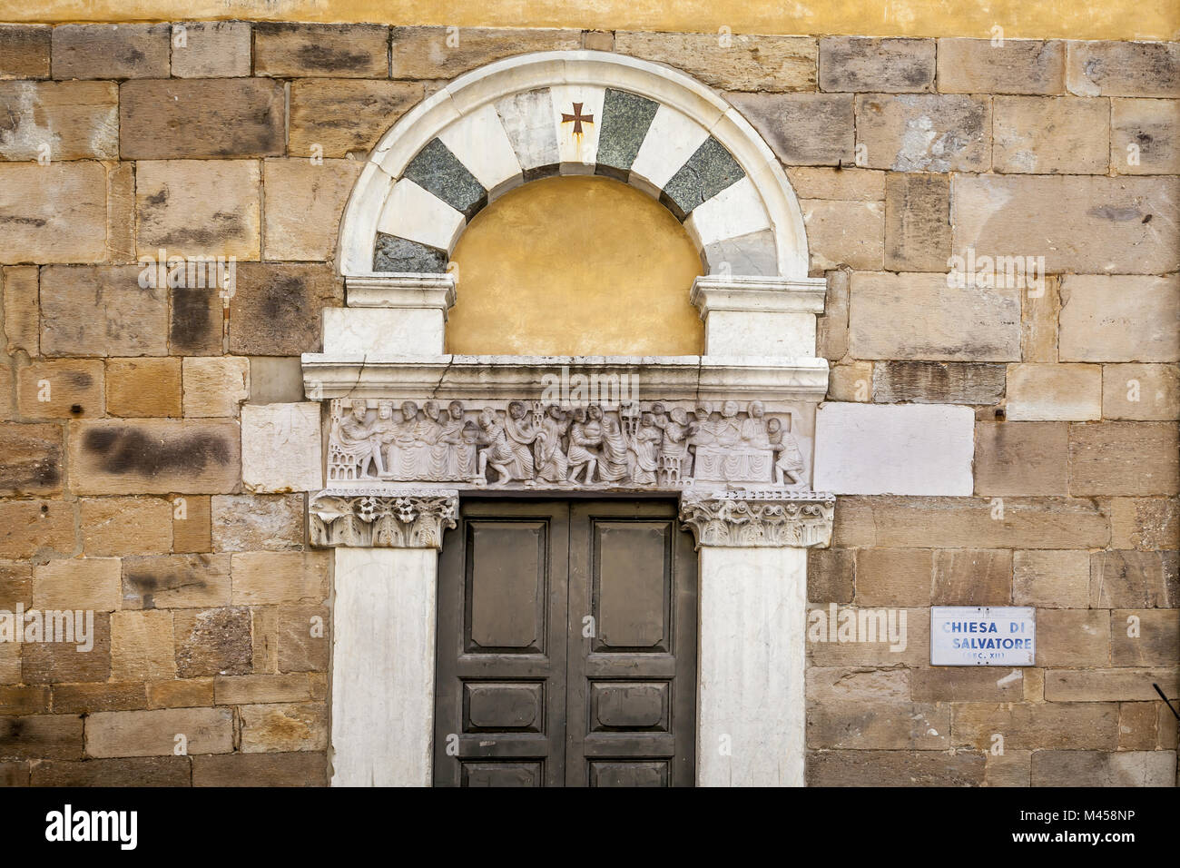 Lucca, Chiesa San Salvatore, Toskana, Italien Stockfoto