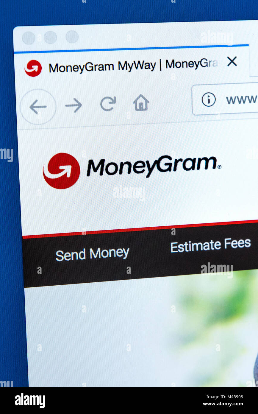 Moneygram Uberweisung Stockfotos Moneygram Uberweisung Bilder Alamy - london uk 10 februar 2018 die homepage der offiziellen webseite von moneygram