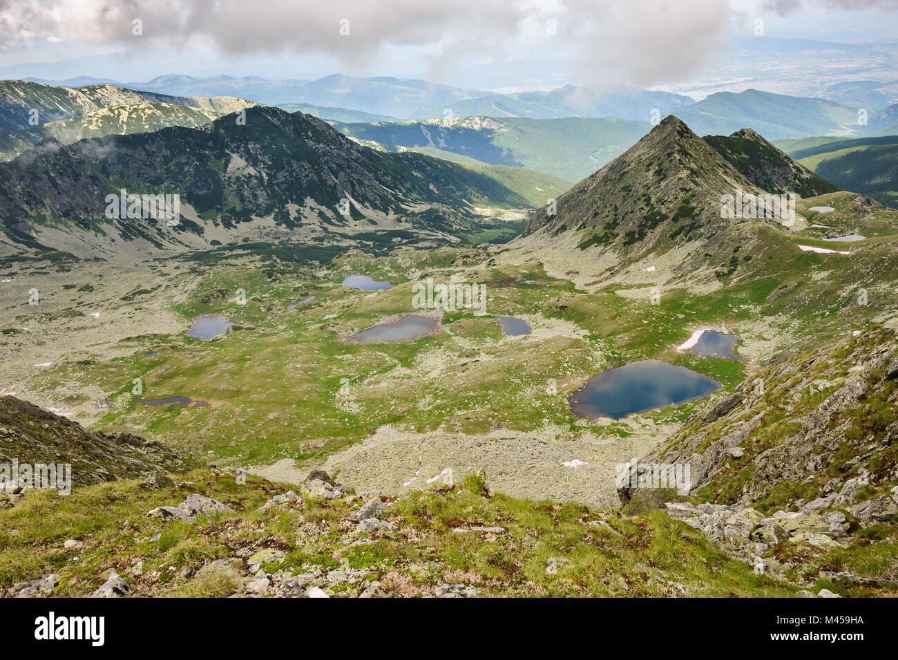 Hi-Res Panorama der Retezat-Gebirge, Deutschland, Europa Stockfoto