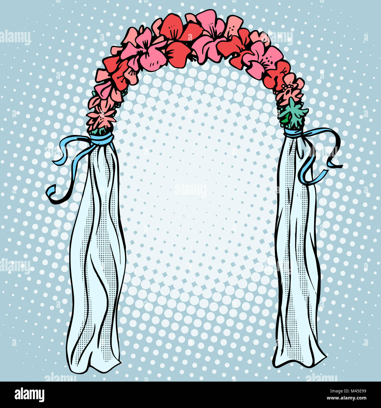 Hochzeit-Tor für die Verlobung Stockfoto