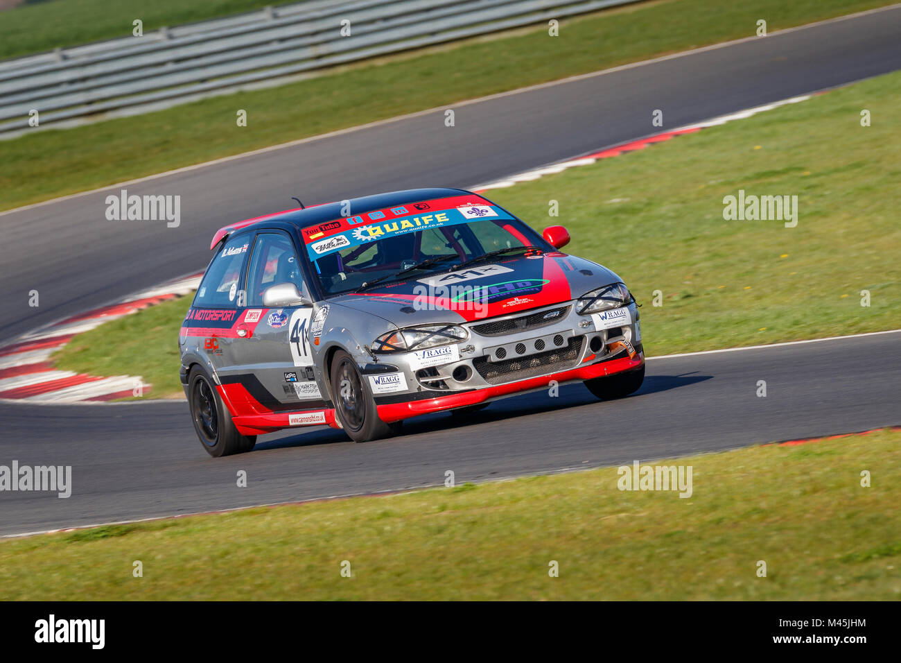 2000 Proton Satria Klasse eine Dose Top mit Fahrer Daniel Adams im CSCC Sitzung Snetterton Stromkreis Motor, Norfolk, Großbritannien. Stockfoto