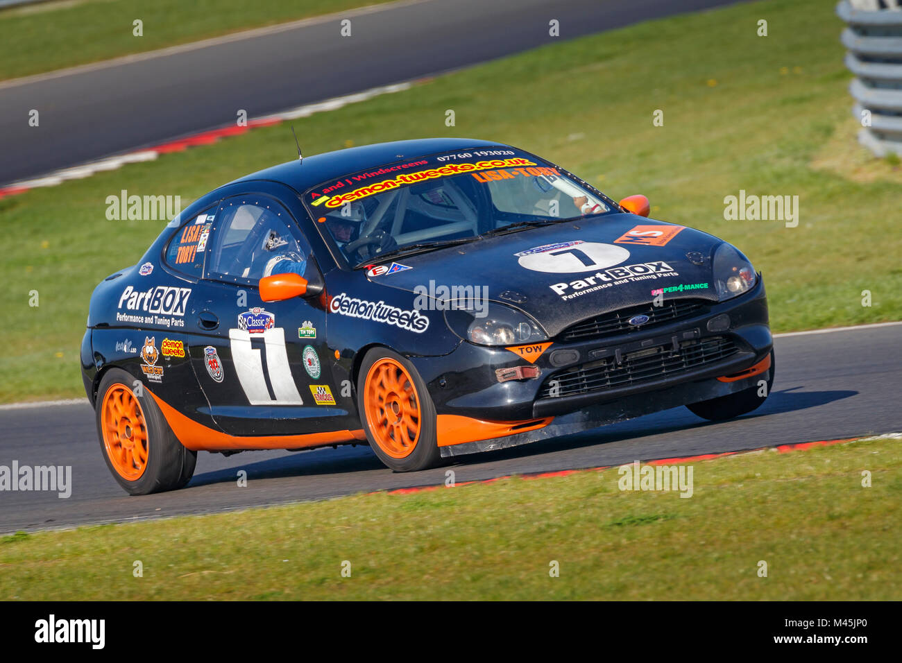 1998 Ford Puma Klasse E tin Top mit Fahrer Toby Harris im CSCC Sitzung Snetterton Stromkreis Motor, Norfolk, Großbritannien. Stockfoto