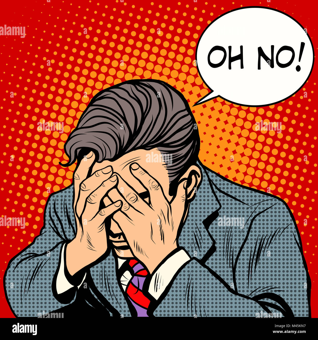 Oh Mann keine Stockfoto