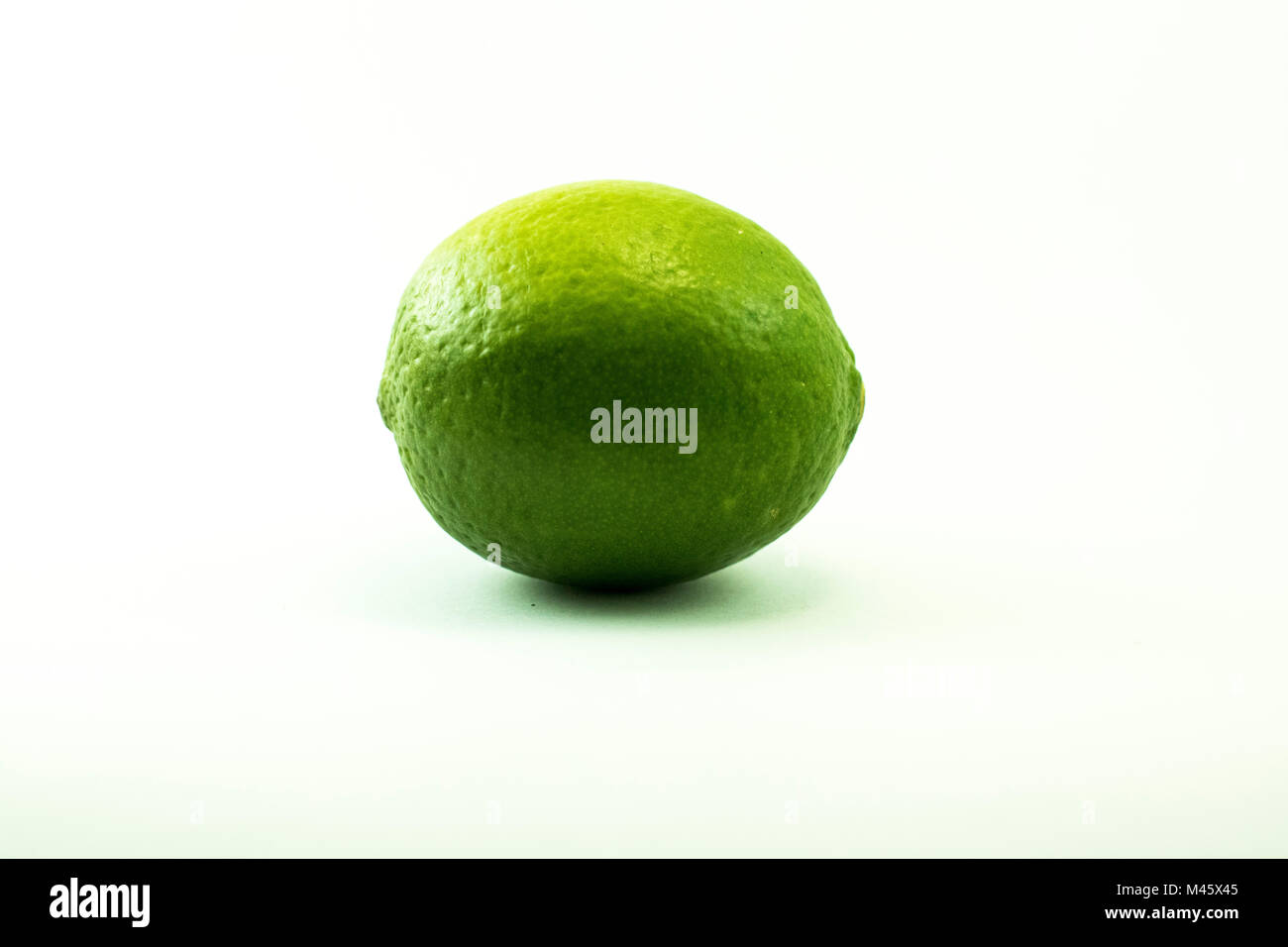 Fotografie von einem frischen grünen Frucht: Kalk/Zitrone Stockfoto