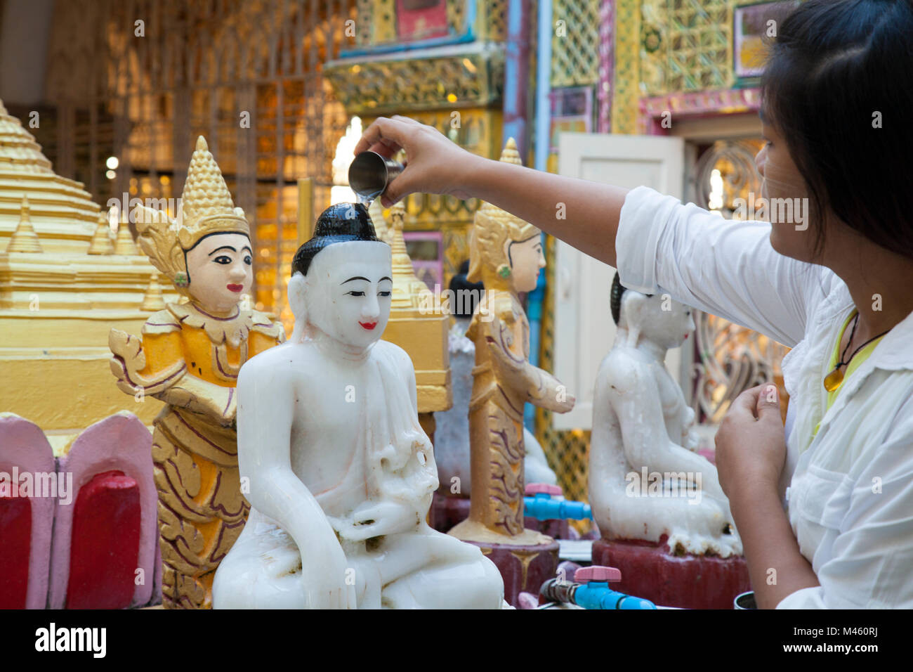 Mandalay Hill Sutaungpyei Pagode Myanmar Stockfoto
