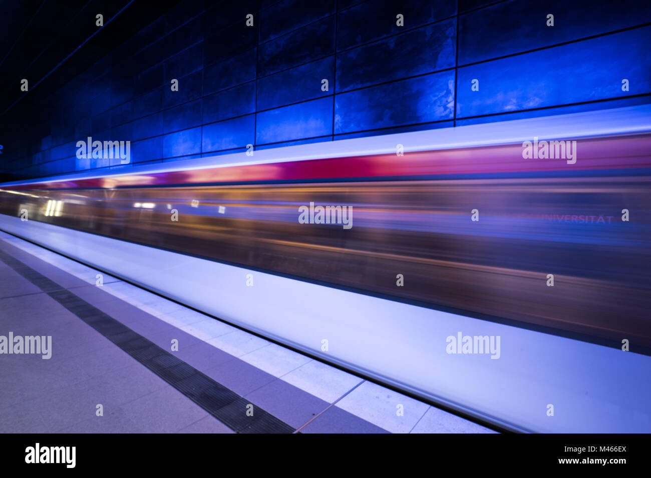 U-Bahnstation Hafencity-University, Hamburg Stockfoto