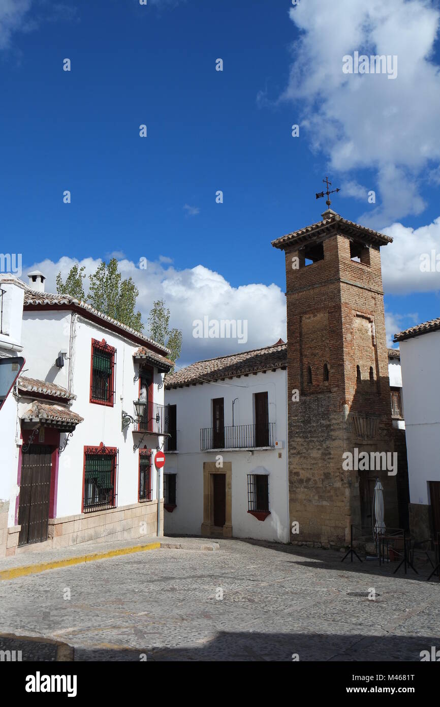 Minarett von St. Sebastian in Ronda, Andalusien Stockfoto Minarett von St. Sebastian in Ronda, Andalusien Stockfoto