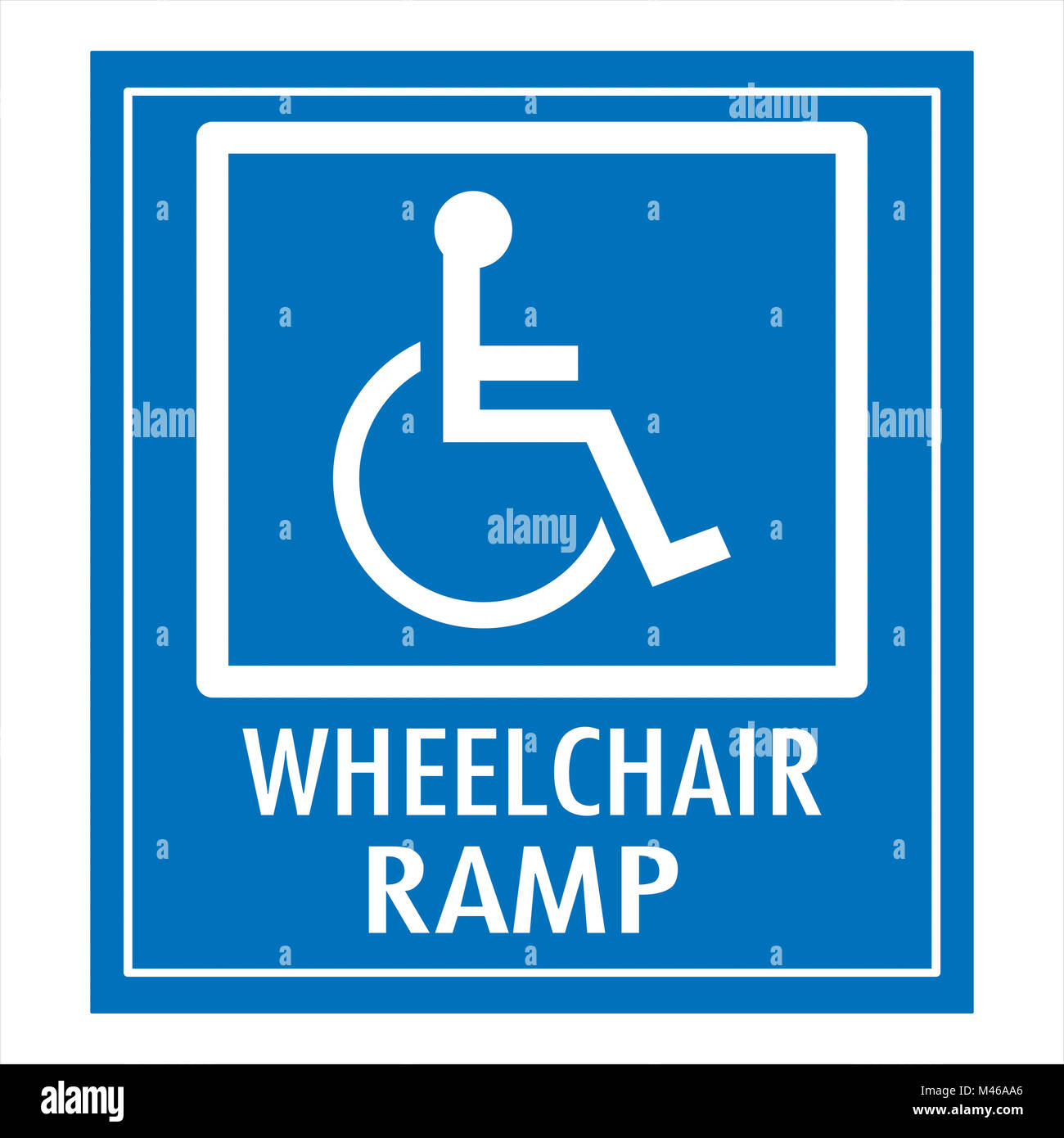 Handicap ramp Zeichen Stockfoto