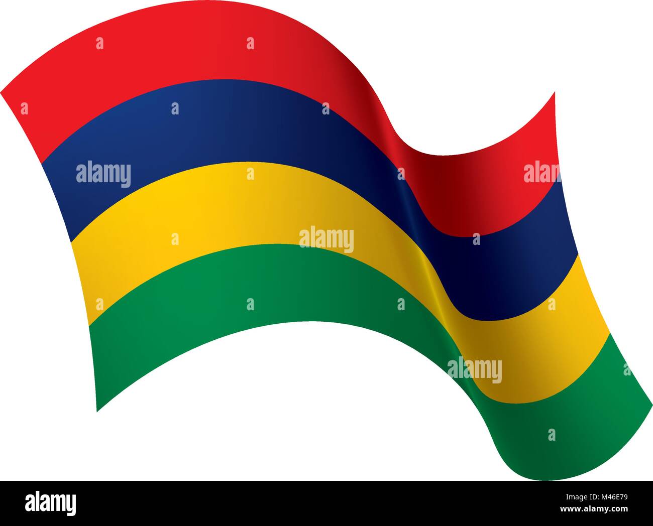 Mauritius Flagge, Vektor, Abbildung Stock Vektor
