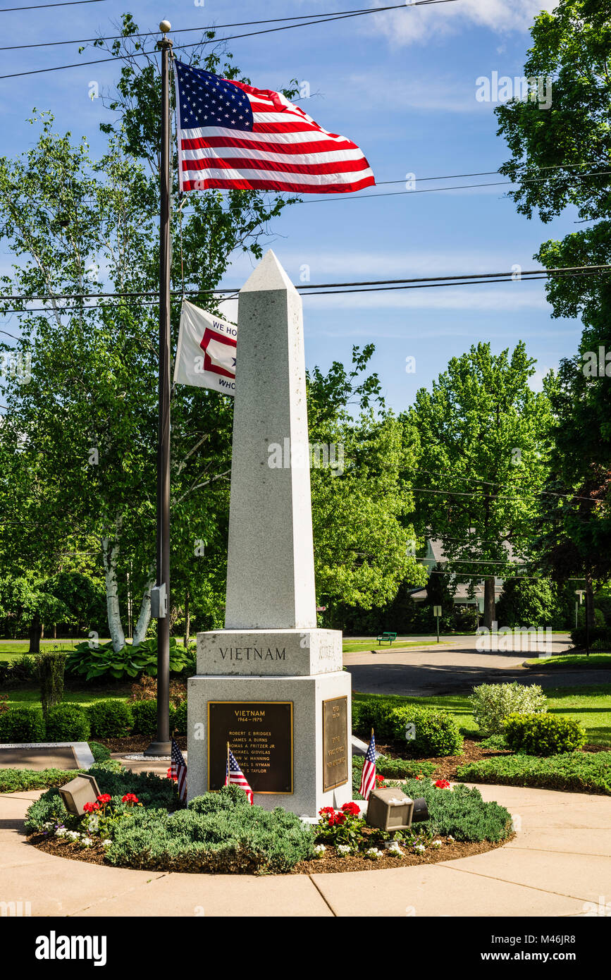 Vietnam Krieg Denkmal Granby, Connecticut, USA Stockfoto