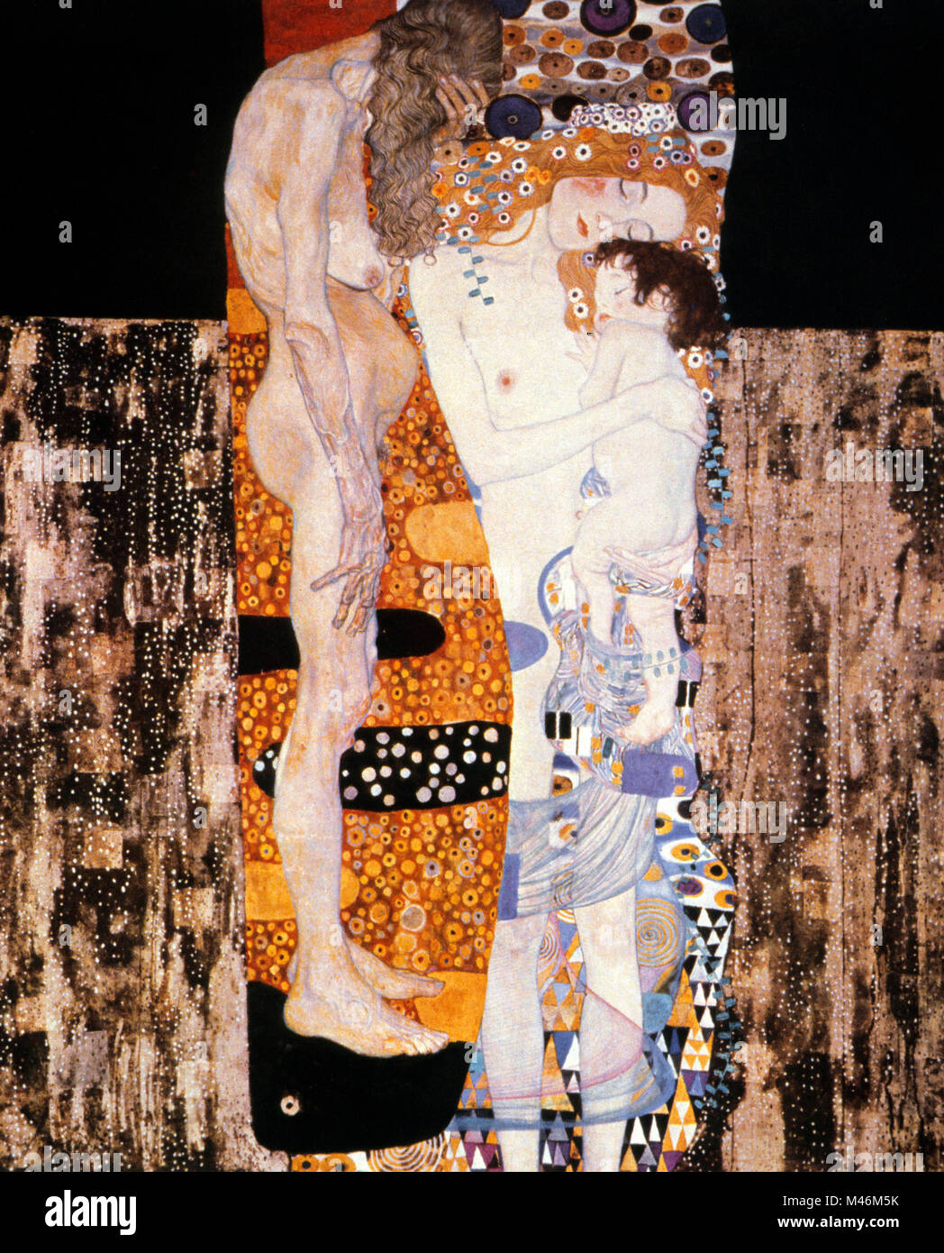 Gustav Klimt Malerei, drei Altersstufen der Frau Stockfoto