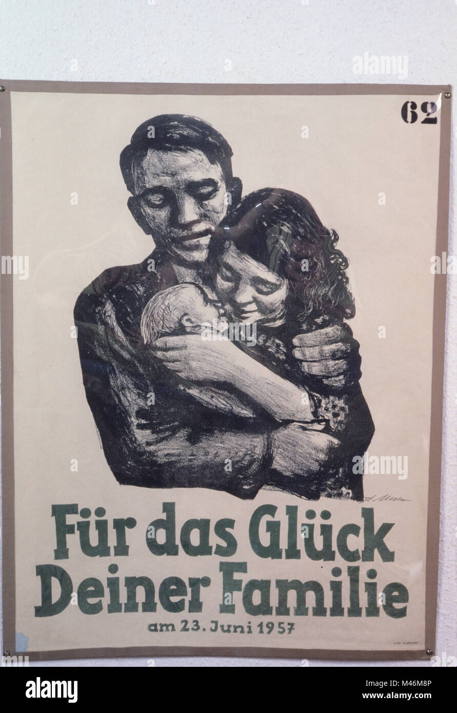 Für den Stolz von ihren Familien, Poster rdt, 1957 Stockfoto
