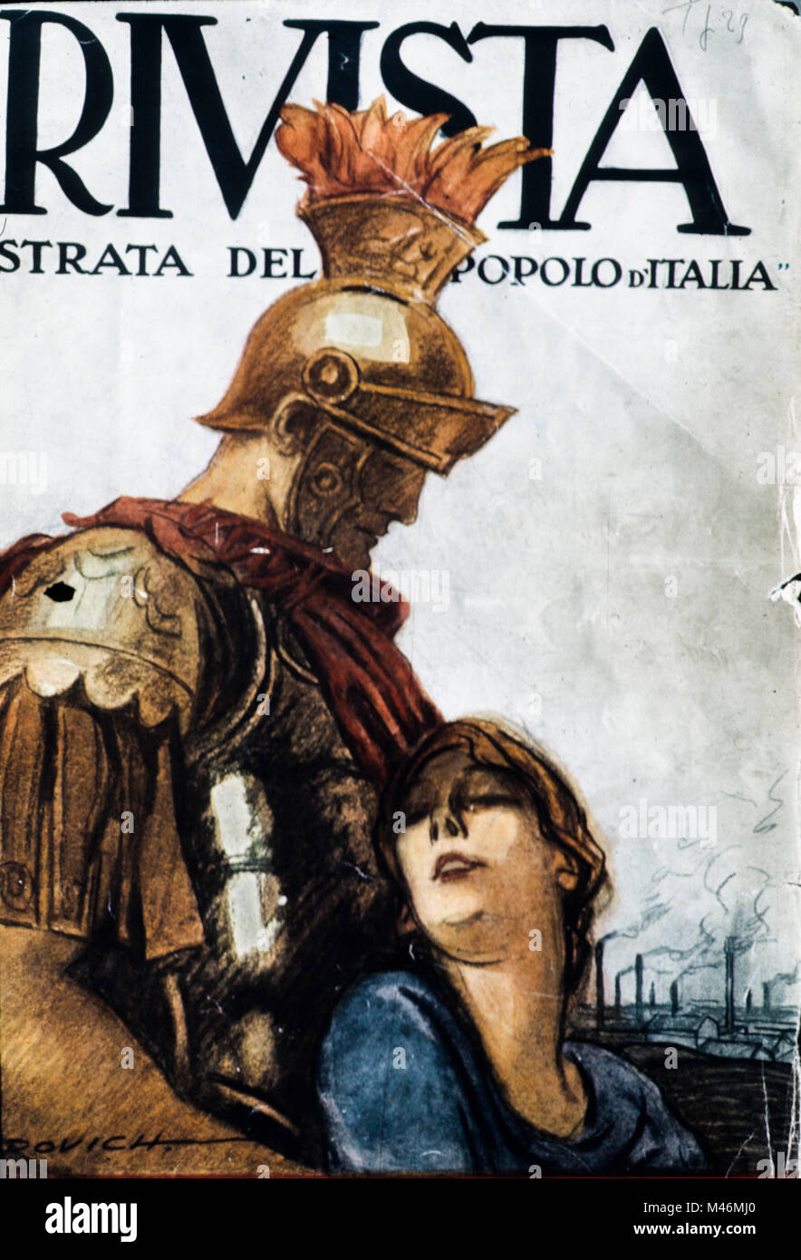 La Rivista illustrata del Popolo d'Italia, Marcello dudovich, 1923 Stockfoto