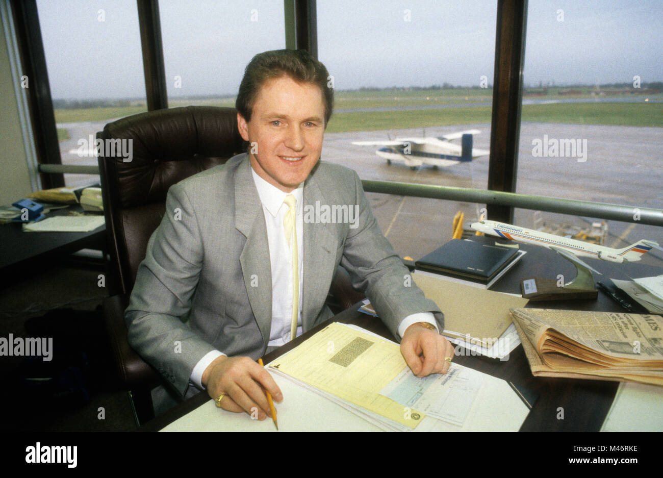 Paramount Airways Limited Geschäftsmann Richard Smith 1987 Stockfoto