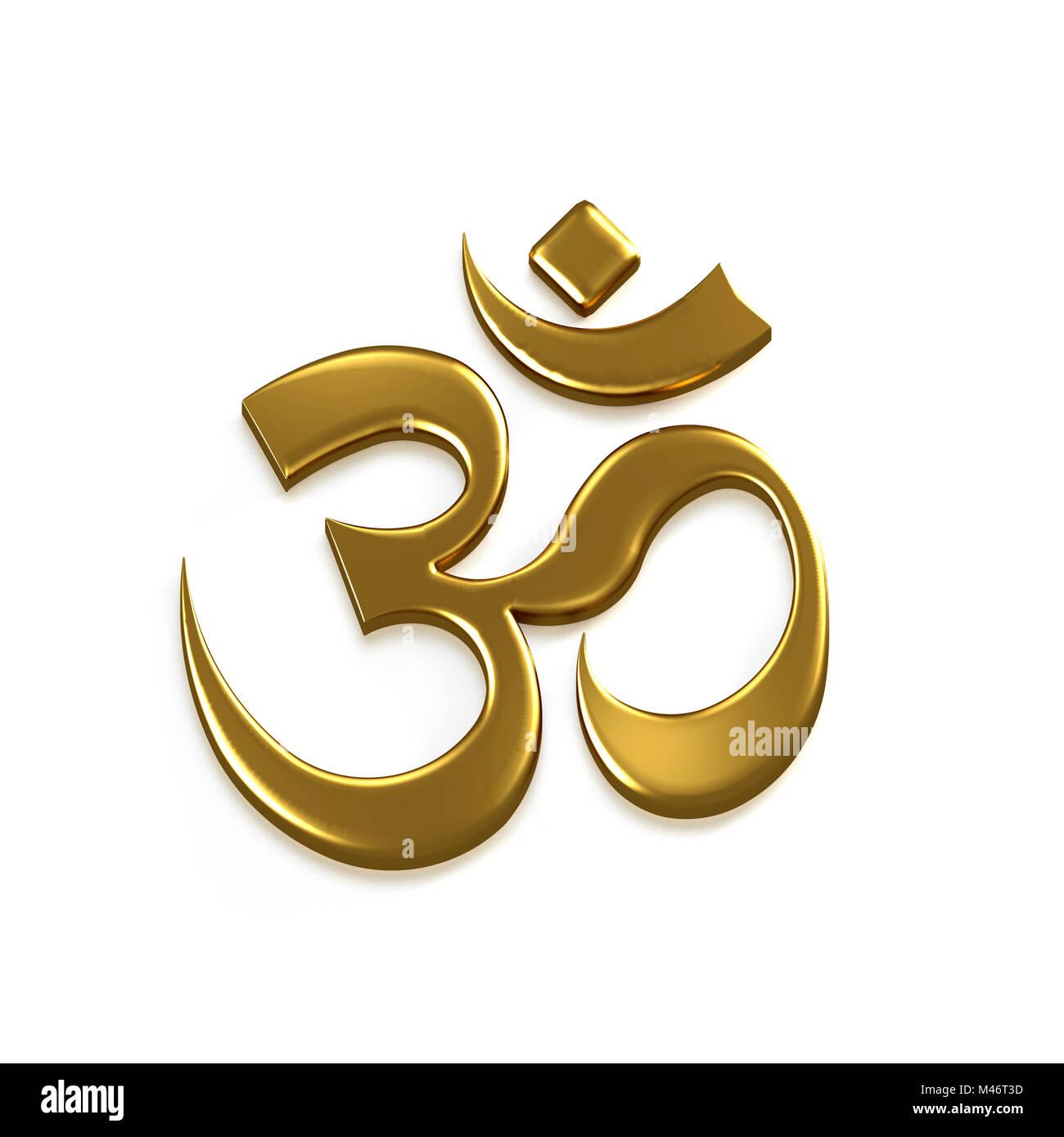 Om gute Energie Symbol. 3D-Render Abbildung Stockfoto