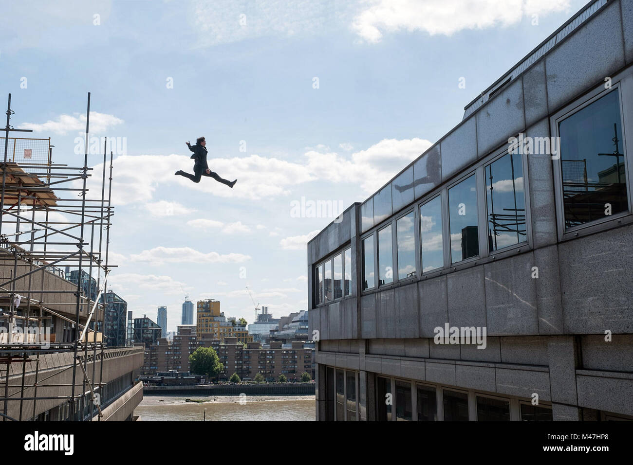 Mission: Impossible - Fallout ist eine bevorstehende amerikanische Aktion spy Film geschrieben, Regie und Co - von Christopher McQuarrie produziert. Es ist die sechste Tranche in der Mission: Impossible Film Serien und Stars Tom Cruise, Rebecca Ferguson, Ving Rhames, Simon Pegg, Michelle Monaghan, Alec Baldwin und Sean Harris. Dieses Foto ist nur für den redaktionellen Gebrauch bestimmt und unterliegen dem Copyright der Film Company und/oder der Fotograf durch den Film oder die Produktion Firma zugewiesen und kann nur reproduziert durch Veröffentlichungen im Zusammenhang mit der Förderung der oben genannten Film. Eine obligatorische Kredit an die Filmgesellschaft ist Stockfoto