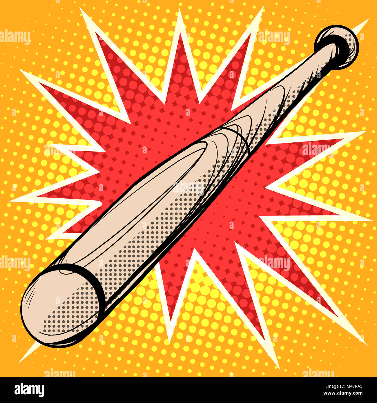 Holz Baseball Bat retro Sport Stockfoto