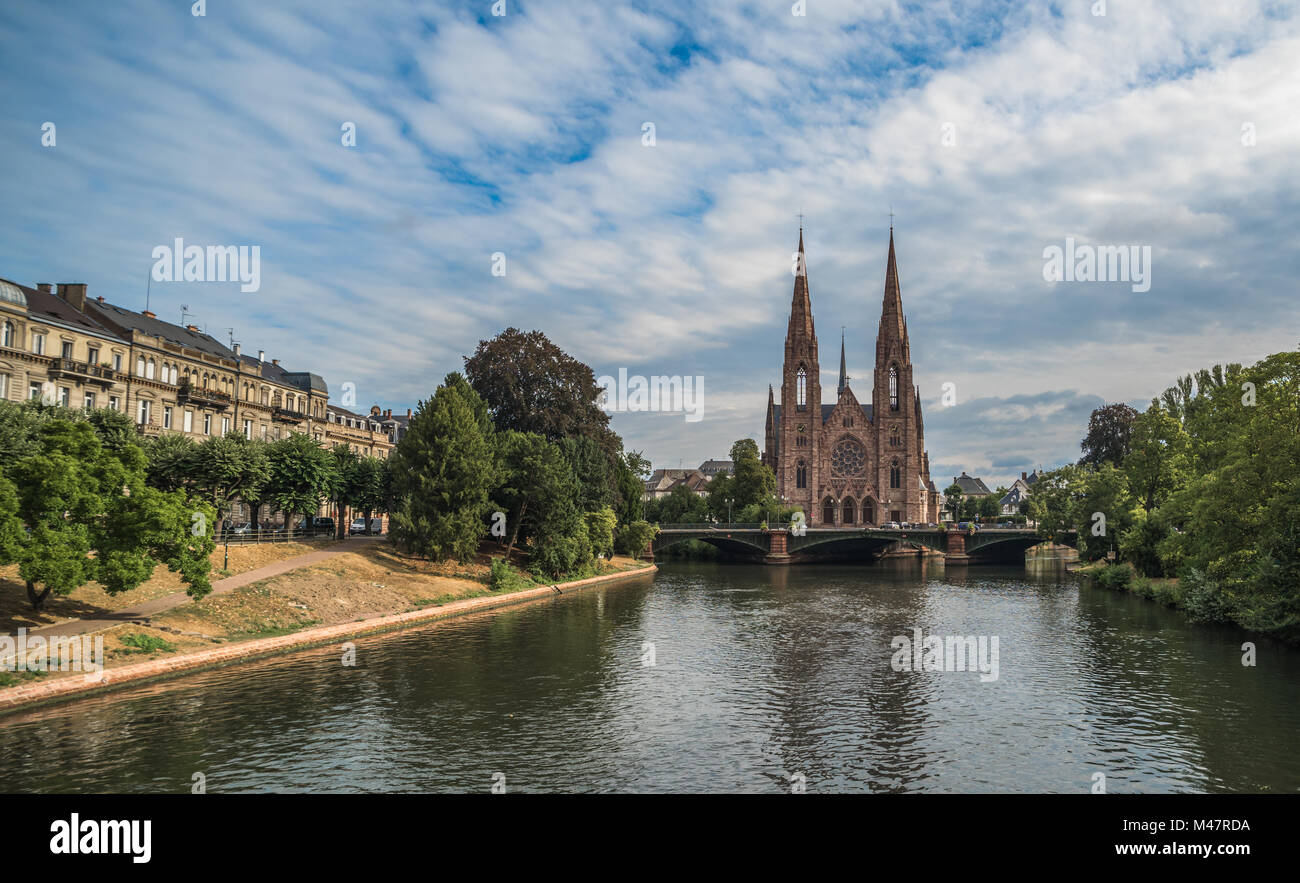 St. Paul-Kirche in Straßburg, Elsass, Frankreich Stockfoto