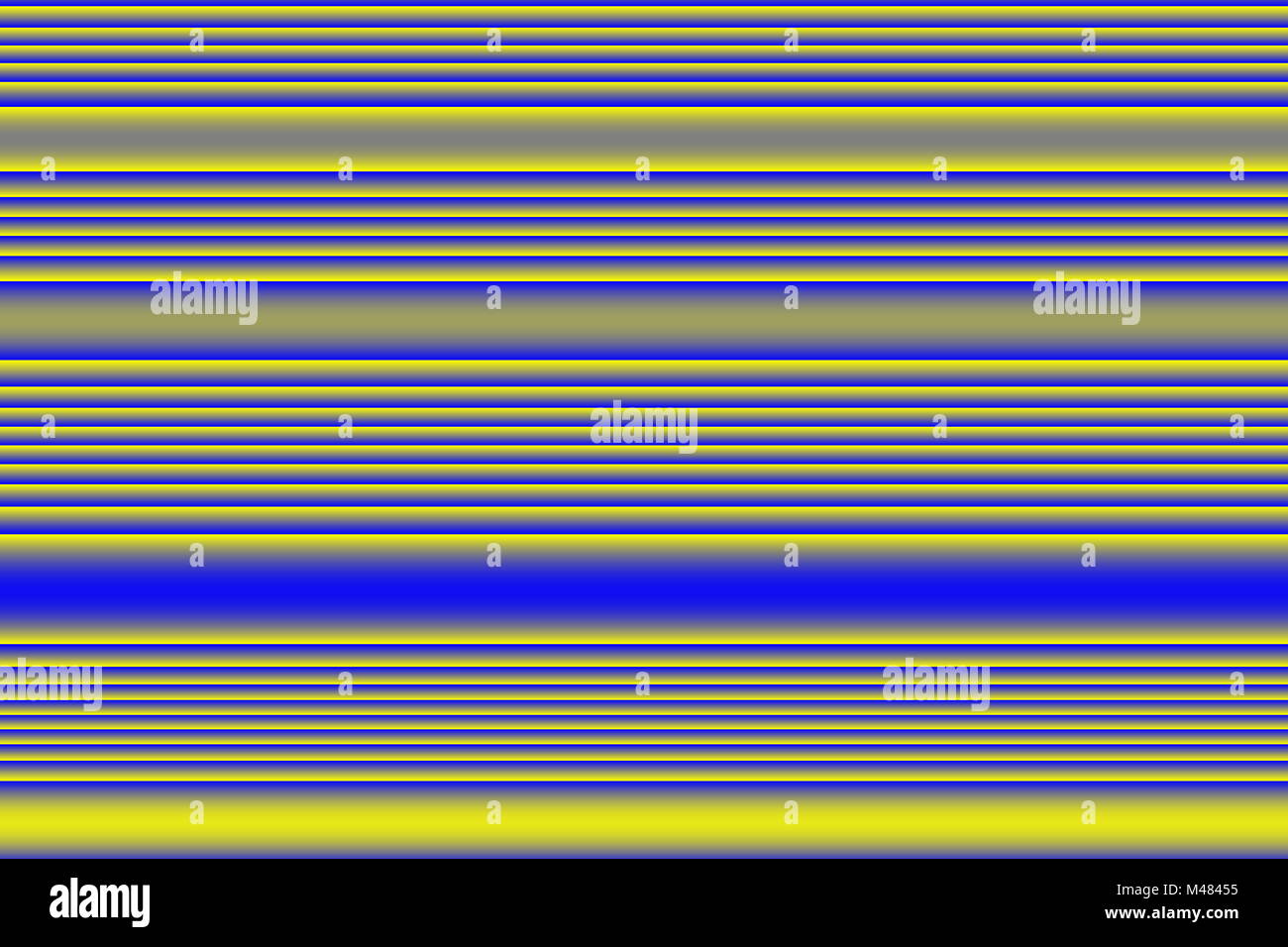 Abstrakt Blau-gelb gestreiften geometrische Muster Hintergrund. Stockfoto