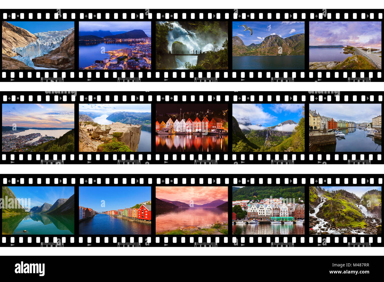 Rahmen des Films - Norwegen Reisebilder (meine Fotos) Stockfoto