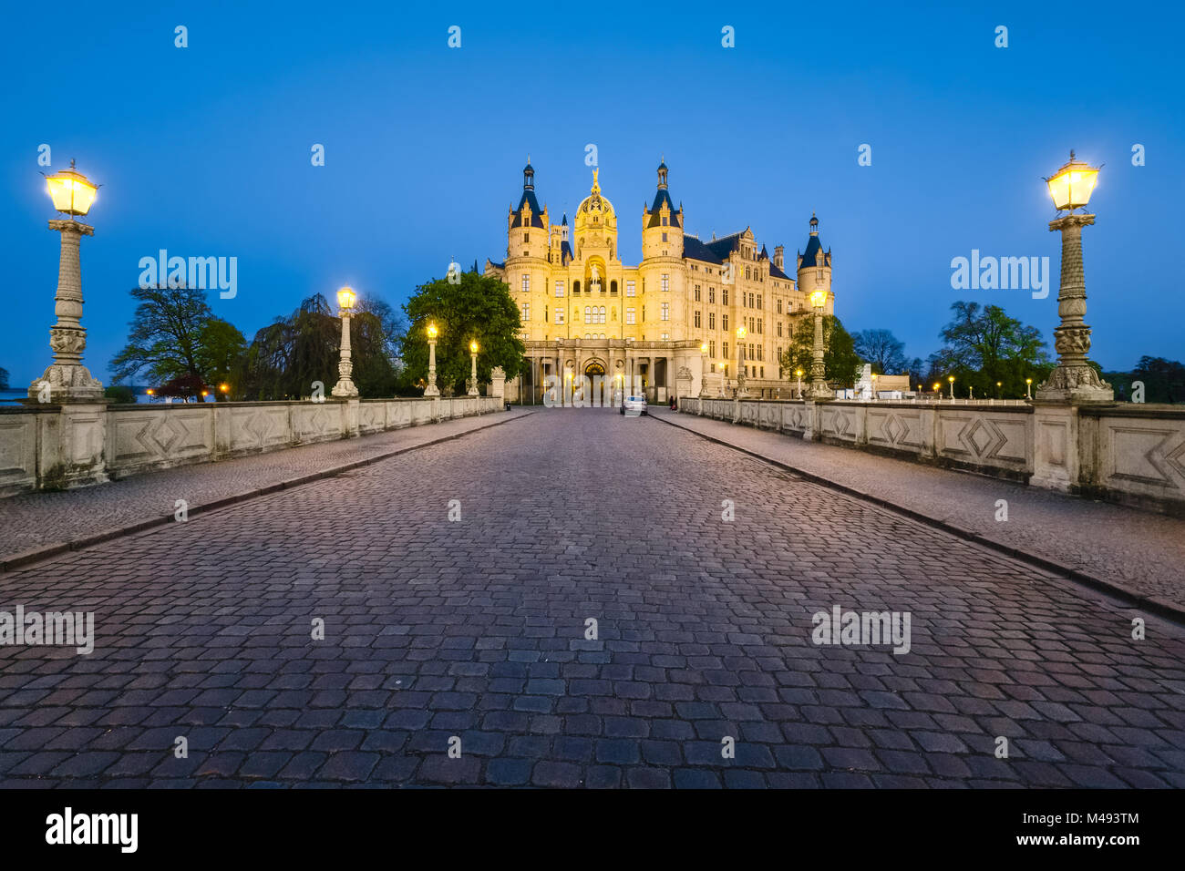 Schloss Schwerin, Mecklenburg-Vorpommern, Deutschland Stockfoto