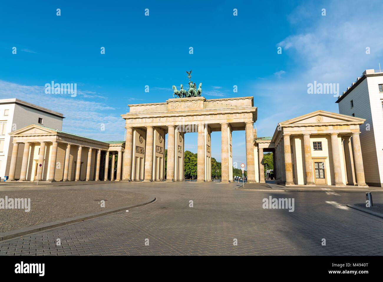 Das Brandenburger Tor in Berlin, Deutschland Stockfoto