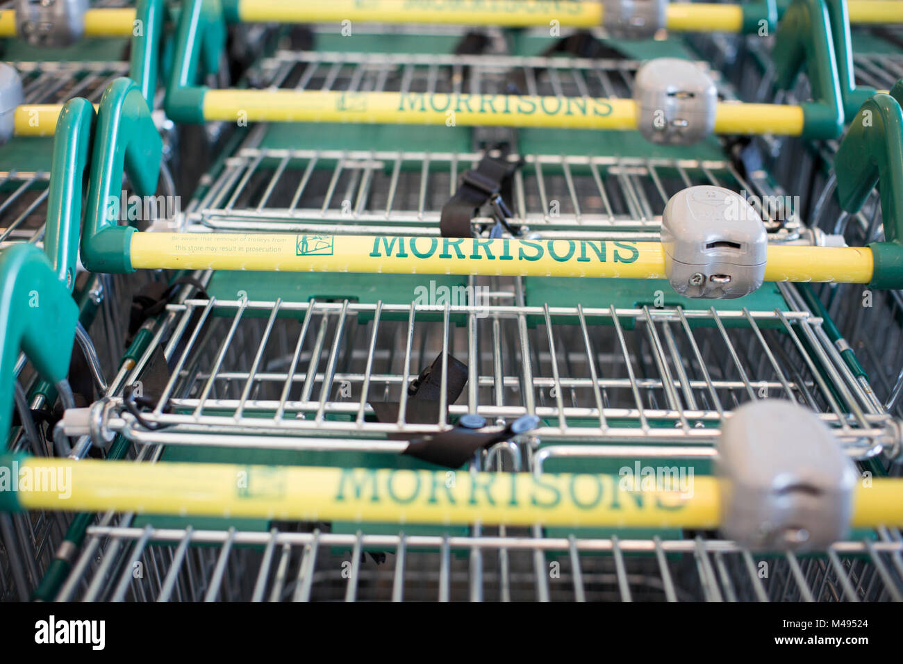 Safeway-Supermarkt-Einkaufswagen Stockfoto