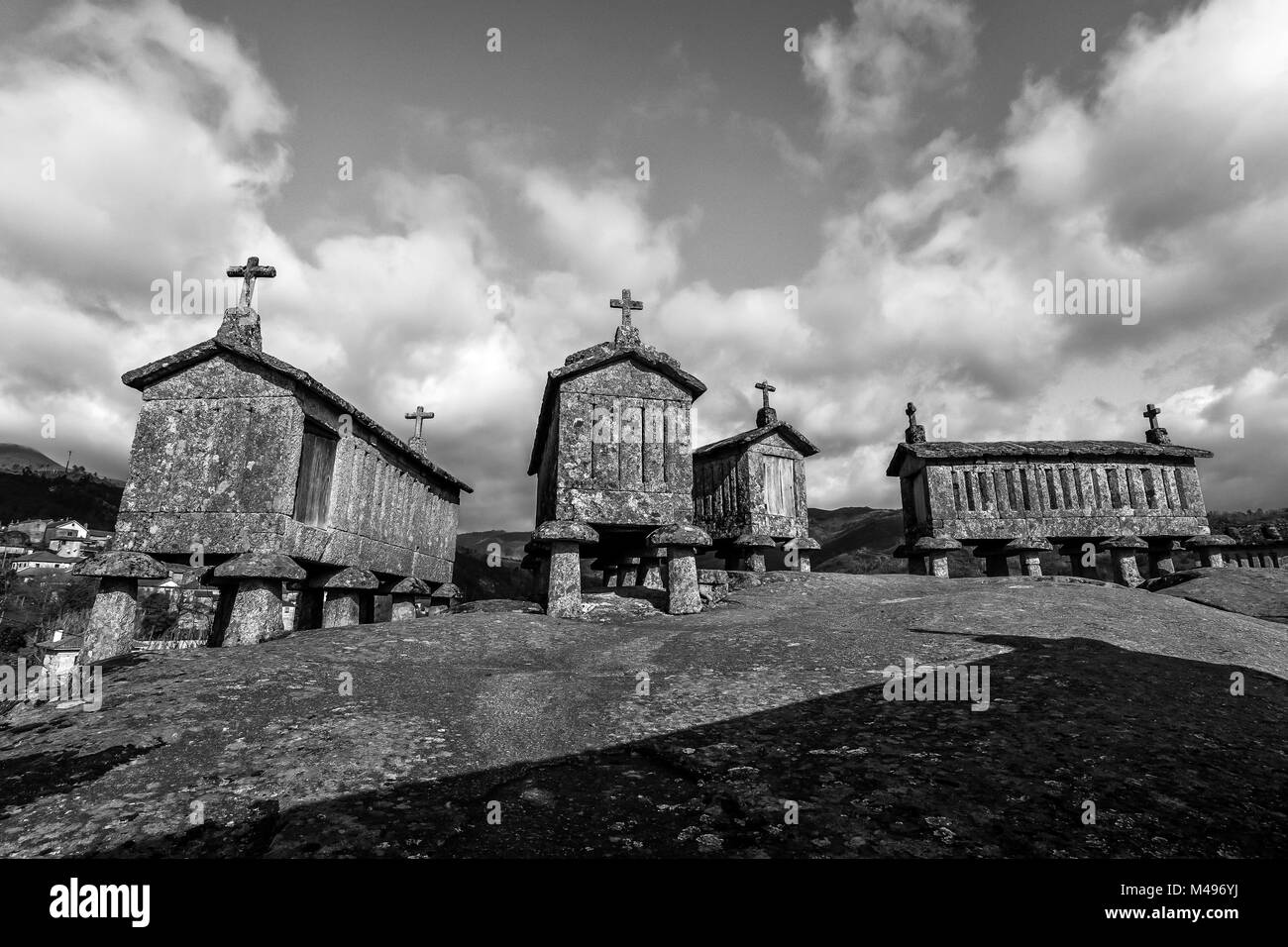 Das kleine Dorf Paneda im Norden Portugals Stockfoto