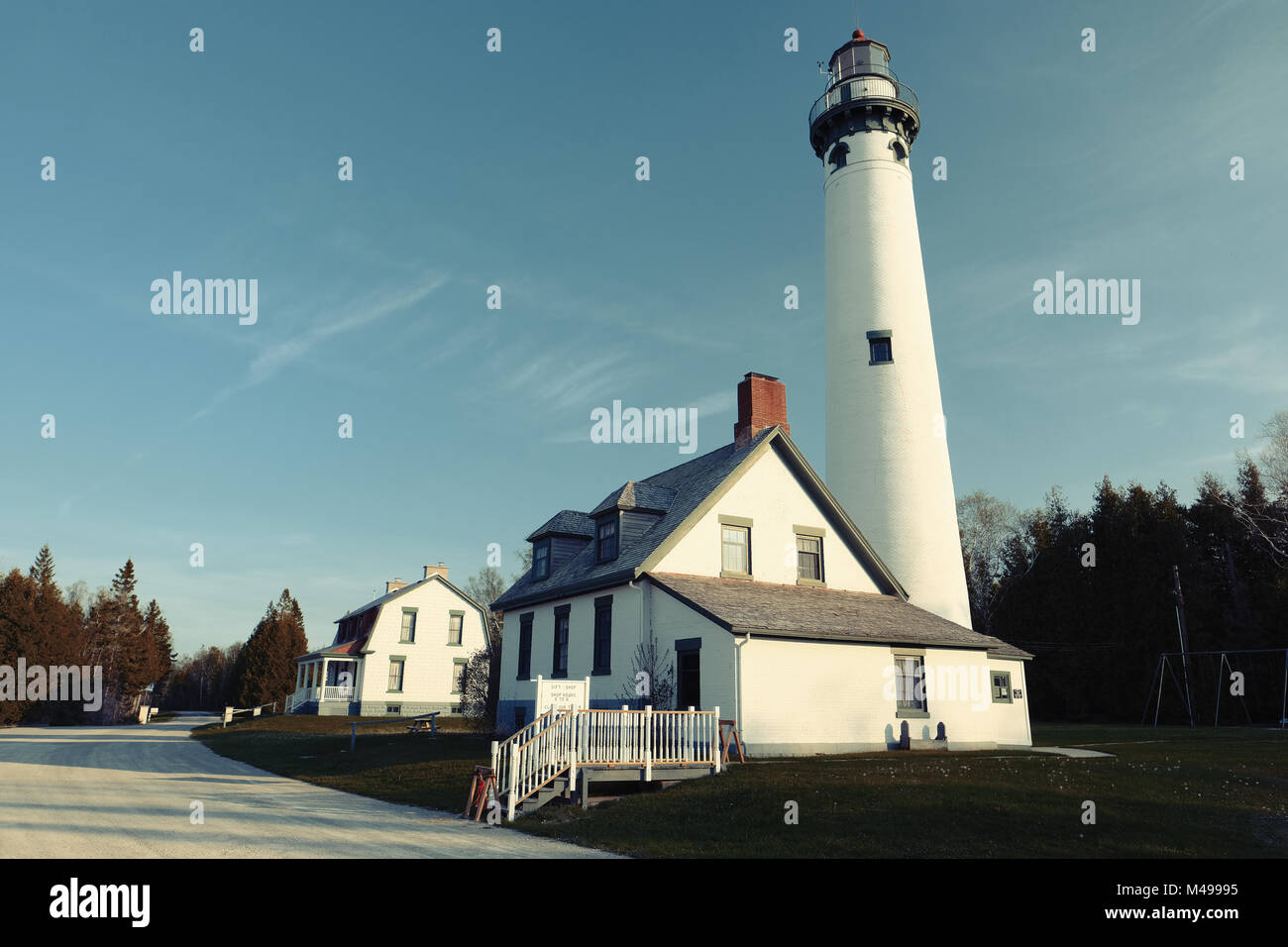 Neue Presque Isle Leuchtturm, Baujahr 1870 Stockfoto