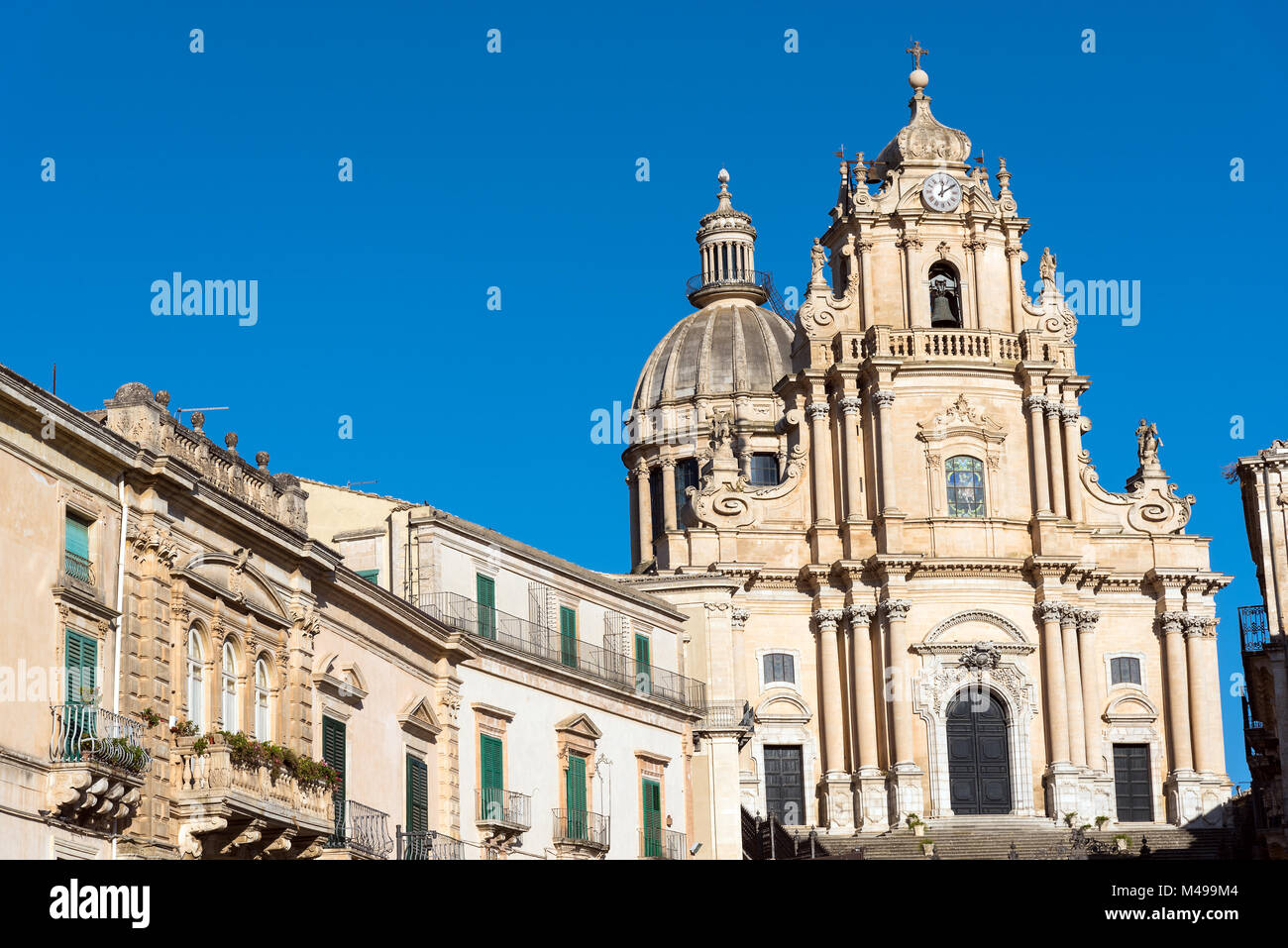 Die barocke Kathedrale in Ragusa Ibla, Sizilien Stockfoto
