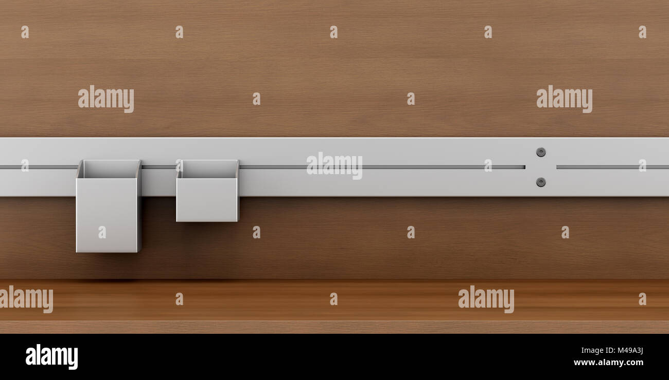 Nahaufnahme von leeren Büroarbeitsplatz Stockfoto