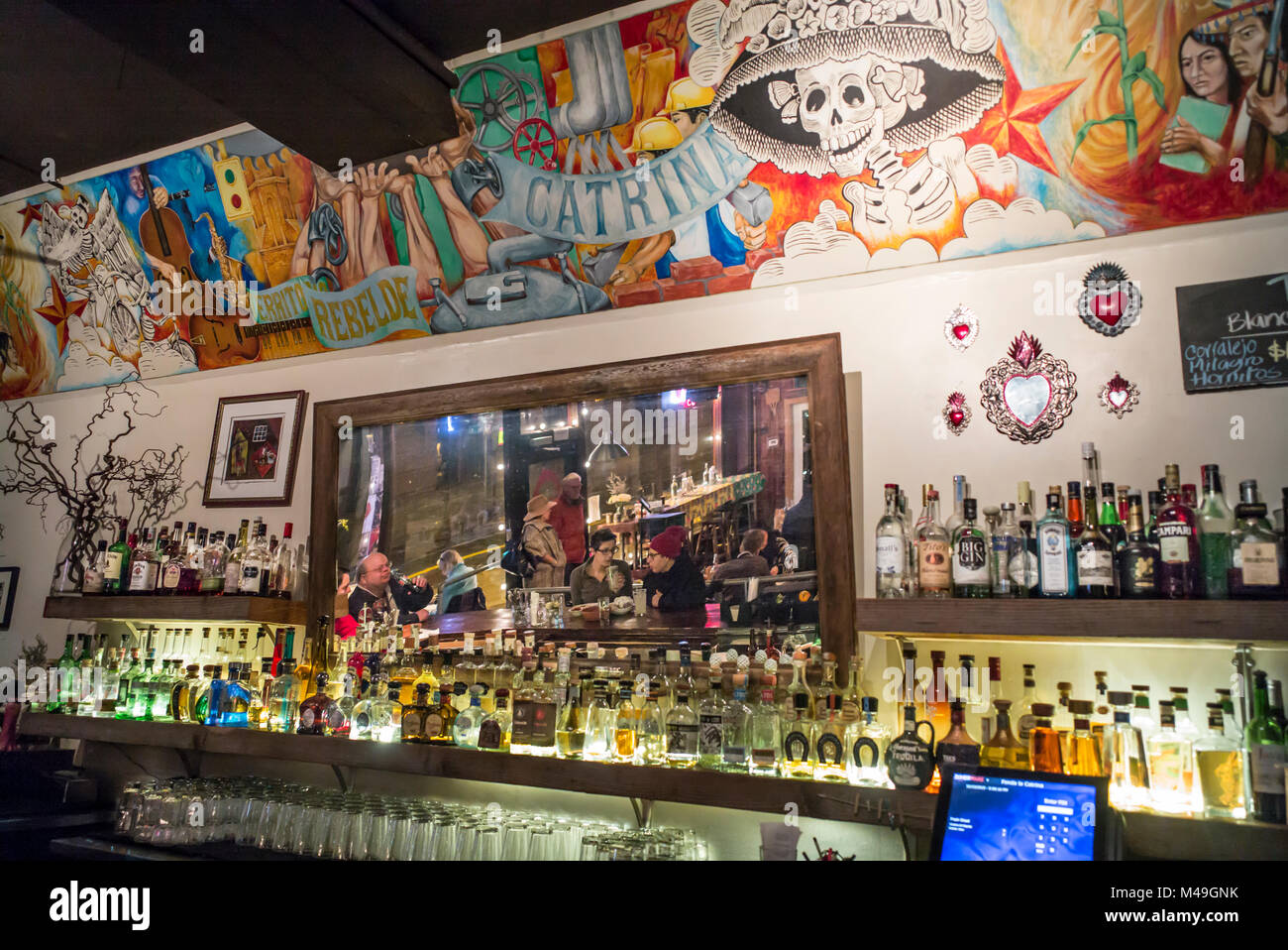 Usa, Washington, Seattle, die Fonda La Catrina bar Stockfoto