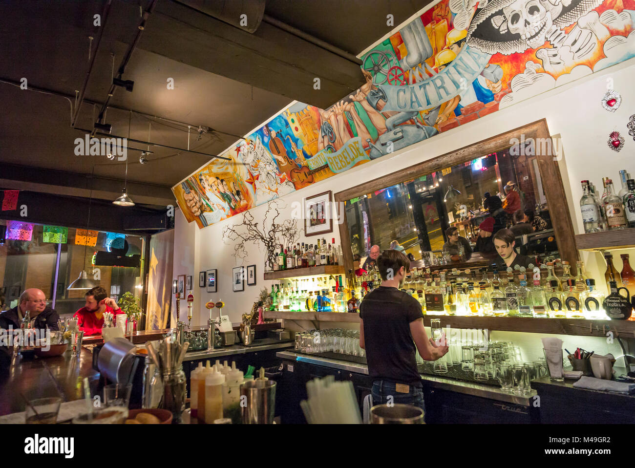 Usa, Washington, Seattle, die Fonda La Cathrina bar. Stockfoto