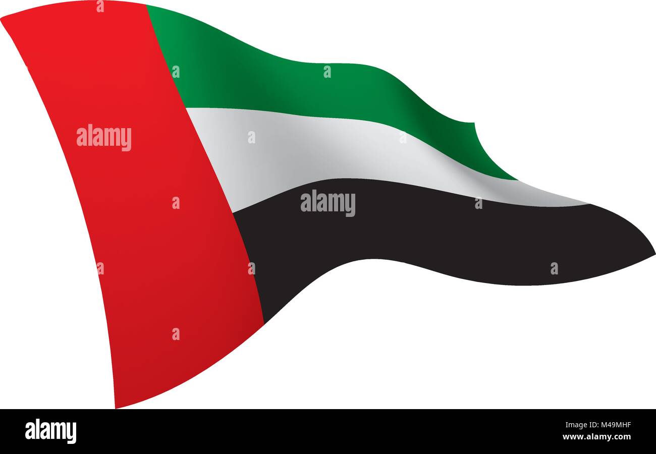 Vereinigte Arabische Emirate Fahne, Vektor, Abbildung Stock Vektor