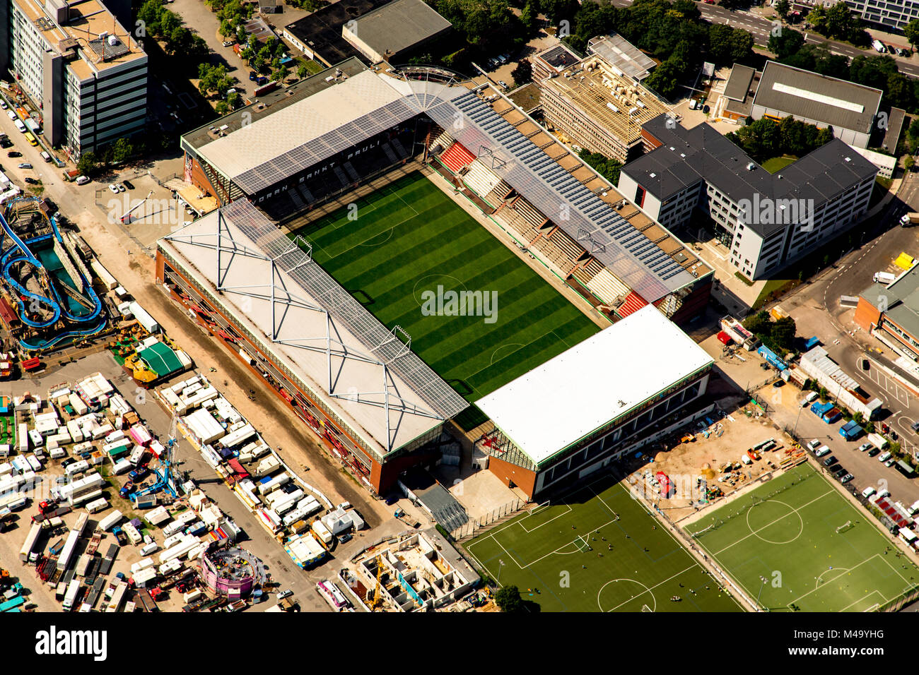 Fußball-Stadion Hamburg FC St. Pauli. Stockfoto