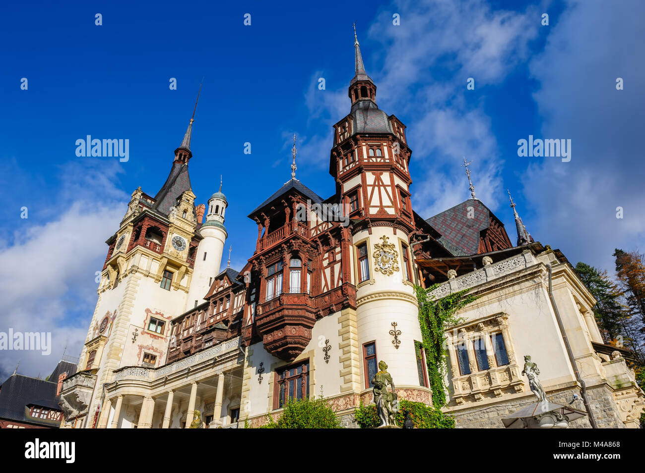 Schloss Peles in Sinaia, Rumänien Stockfoto