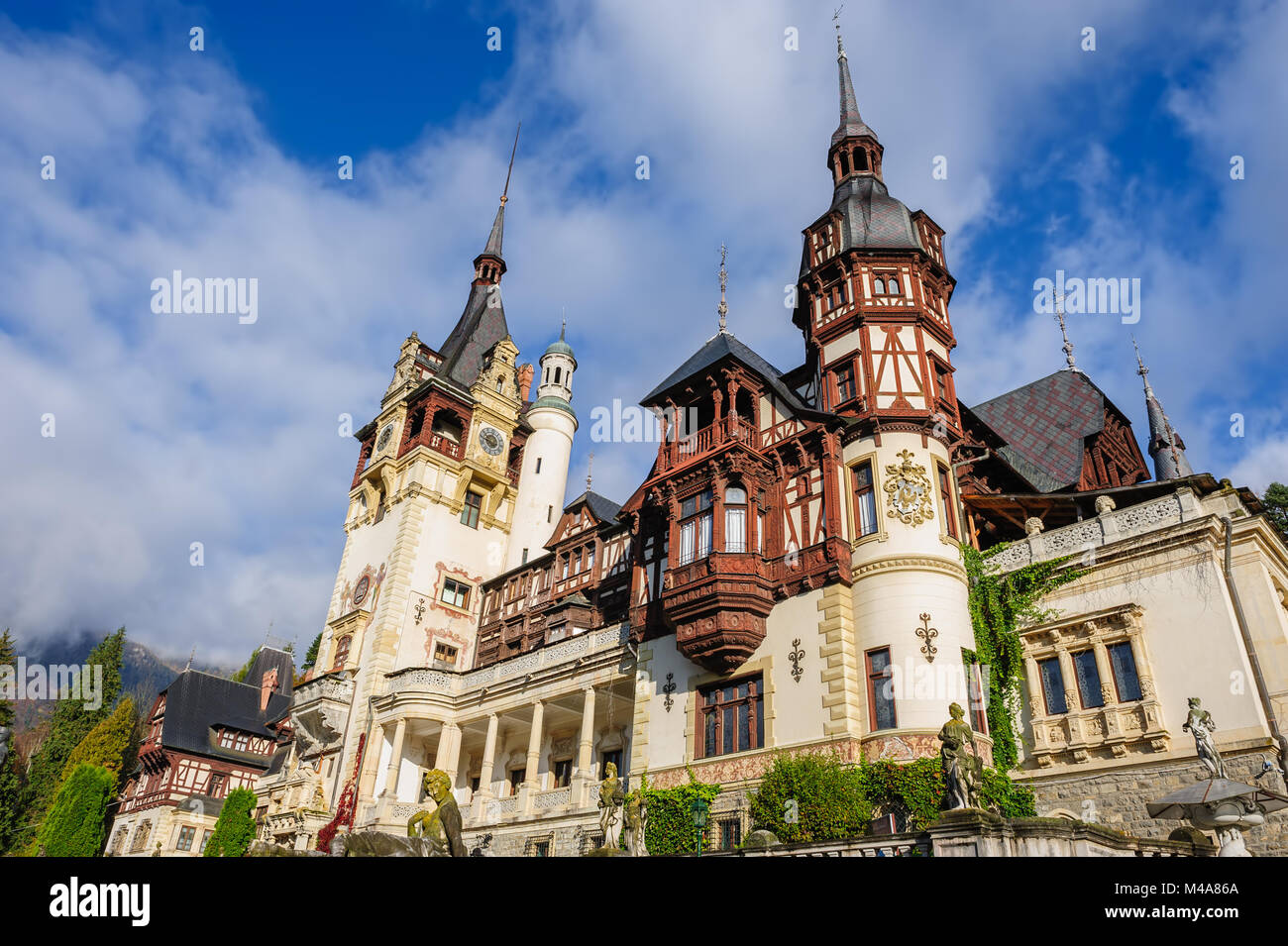 Schloss Peles in Sinaia, Rumänien Stockfoto