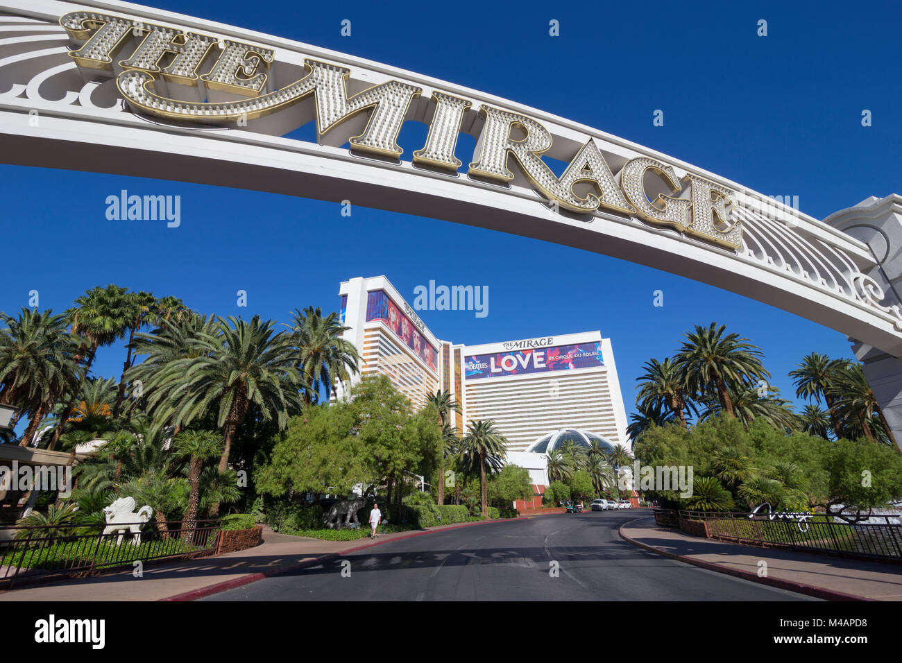 Das Mirage Resort and Casino. Las Vegas Strip, Paradise, Nevada Stockfoto