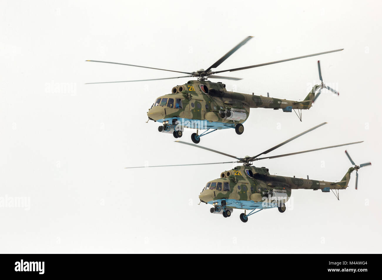 Mi-8 Hubschrauber Teilnehmer Airshow. NATO-Codename: Hip Stockfoto