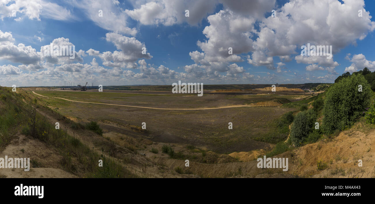 Der Tagebau Garzweiler I nach der Rekultivierung Stockfoto