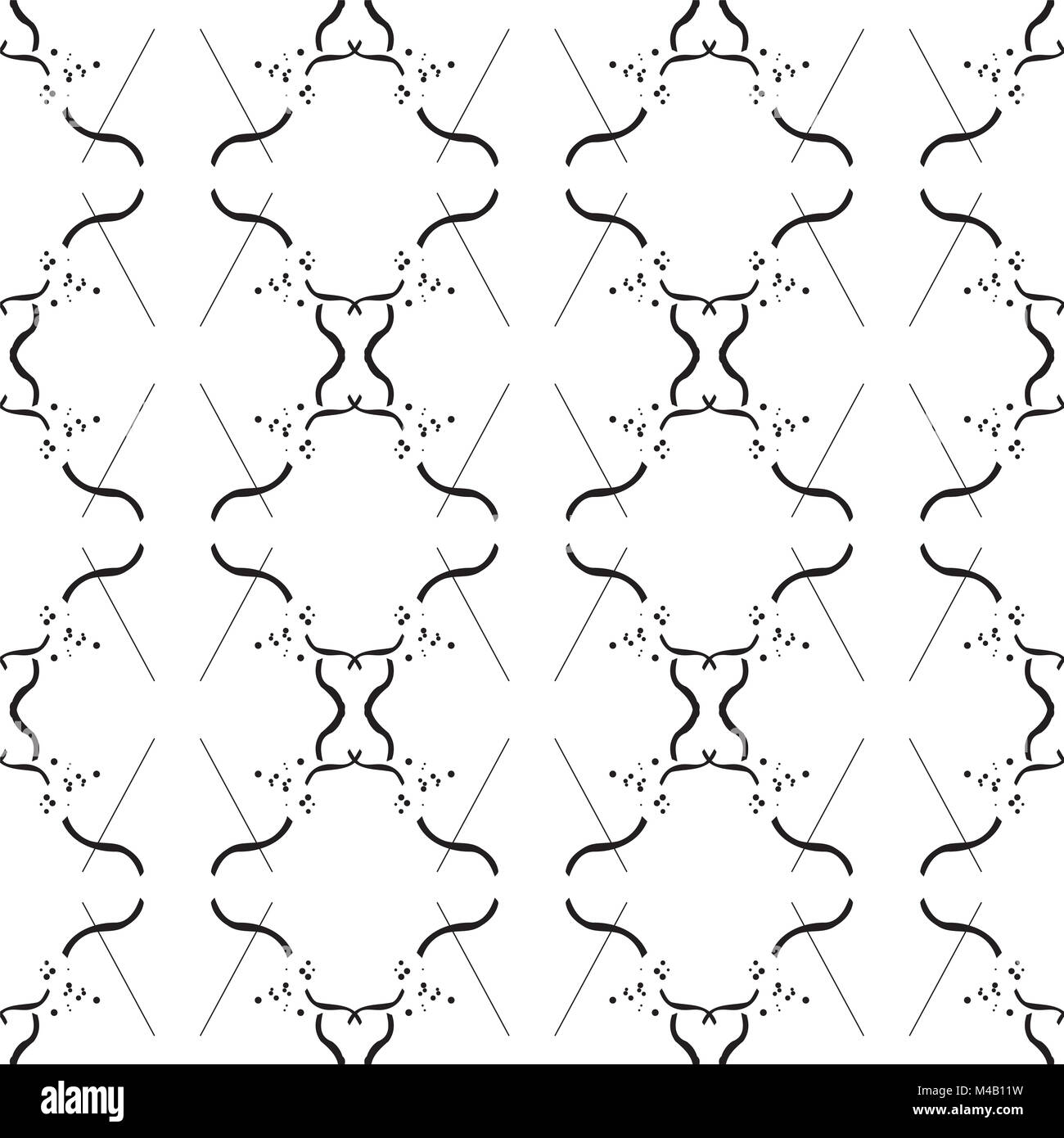 nahtlose Muster. Moderne stilvolle Textur. Wiederholung von geometrischen Fliesen Stockfoto