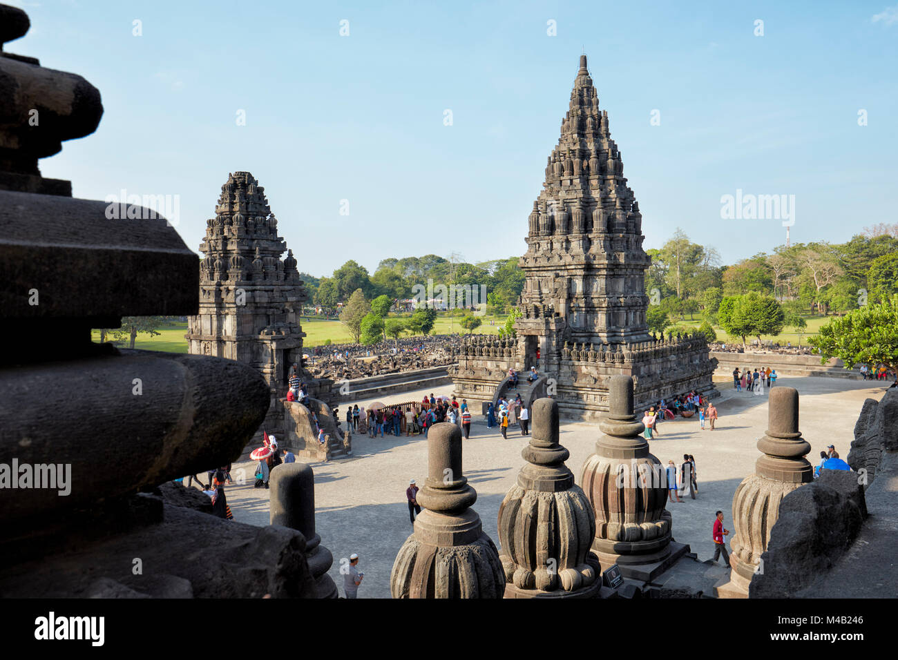 Hindu Tempel Prambanan Compound. Spezielle Region Yogyakarta, Java, Indonesien. Stockfoto