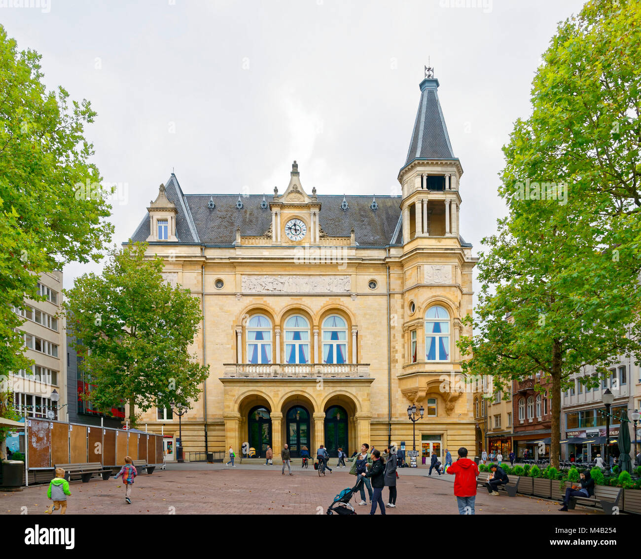 Luxemburg, Stadthaus Cercle Municipal auf der Place d'Armes, Luxemburg Stadt Stockfoto