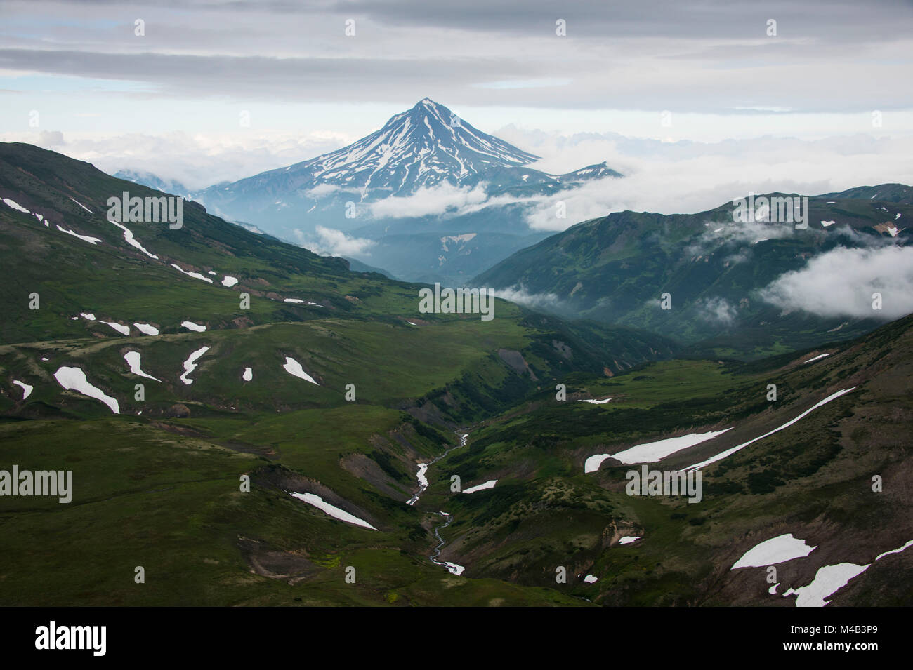 Antenne Vilyuchinsk Vulkan, Kamtschatka, Russland Stockfoto