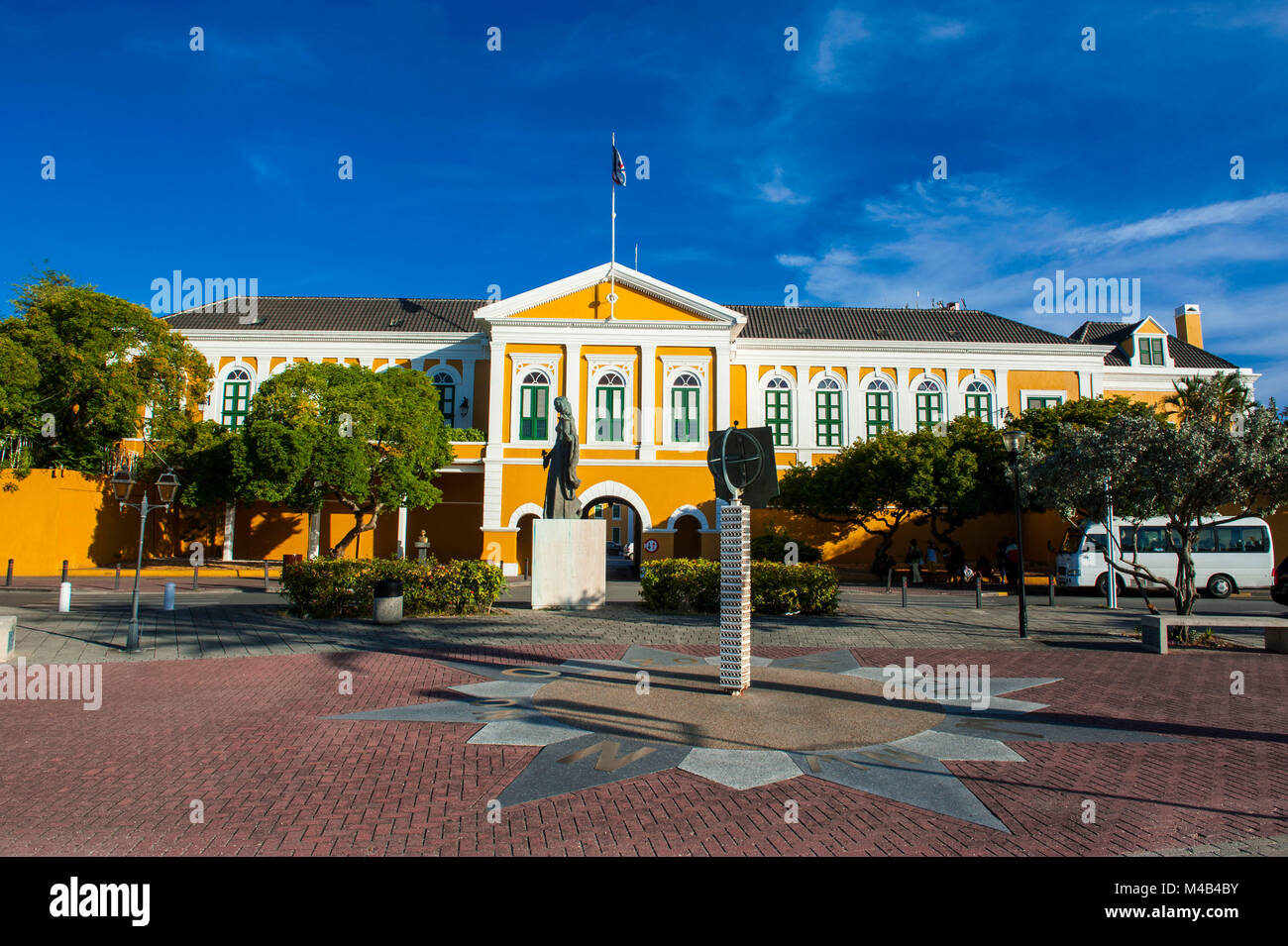 Fort Amsterdam in Wilemstad Stadt, der Hauptstadt von Curacao, Niederländische Antillen, ABC-Inseln, Karibik Stockfoto
