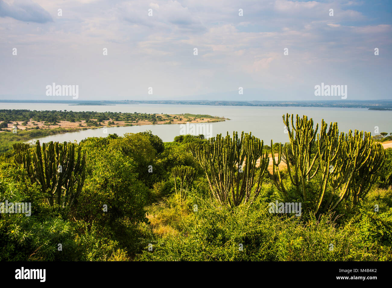Kazinga Kanal zwischen Lake George und Lake Edward, Queen Elizabeth National Park, Uganda Stockfoto