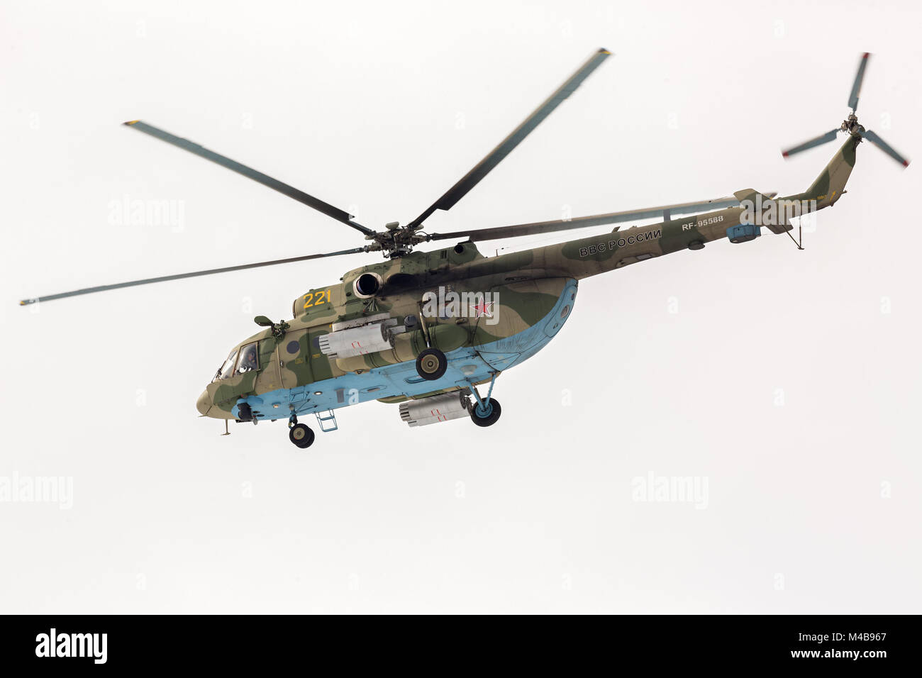 Mi-8 Hubschrauber Teilnehmer Airshow. NATO-Codename: Hip Stockfoto