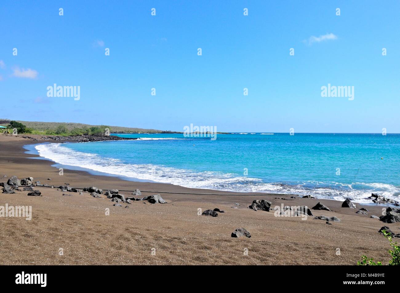 Playa Negra auf der Insel Floreana Galapagos Inseln Ecuador Stockfoto